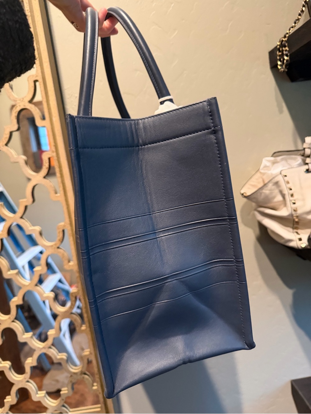 Dior Navy Book Tote - Picture 3 of 12